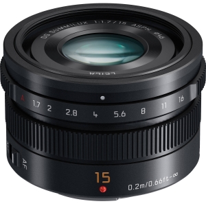 Panasonic Leica DG Summilux 15mm f/1.7 ASPH objektiiv, must