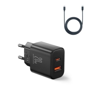 Joyroom JR-TCF05 USB-A USB-C Charger 20W  + USB-C Cable 1m