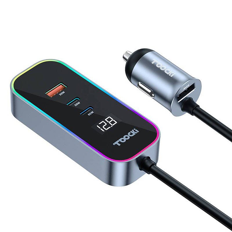 Toocki Car Charger 155W / 2x USB-C / 2x USB-A