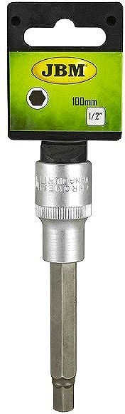 10MM PIKK KUUSKANT PADRUNOTSIK 1 / 2" / 100MM. SATIN CR-VAN. RIPUTIGA JBM