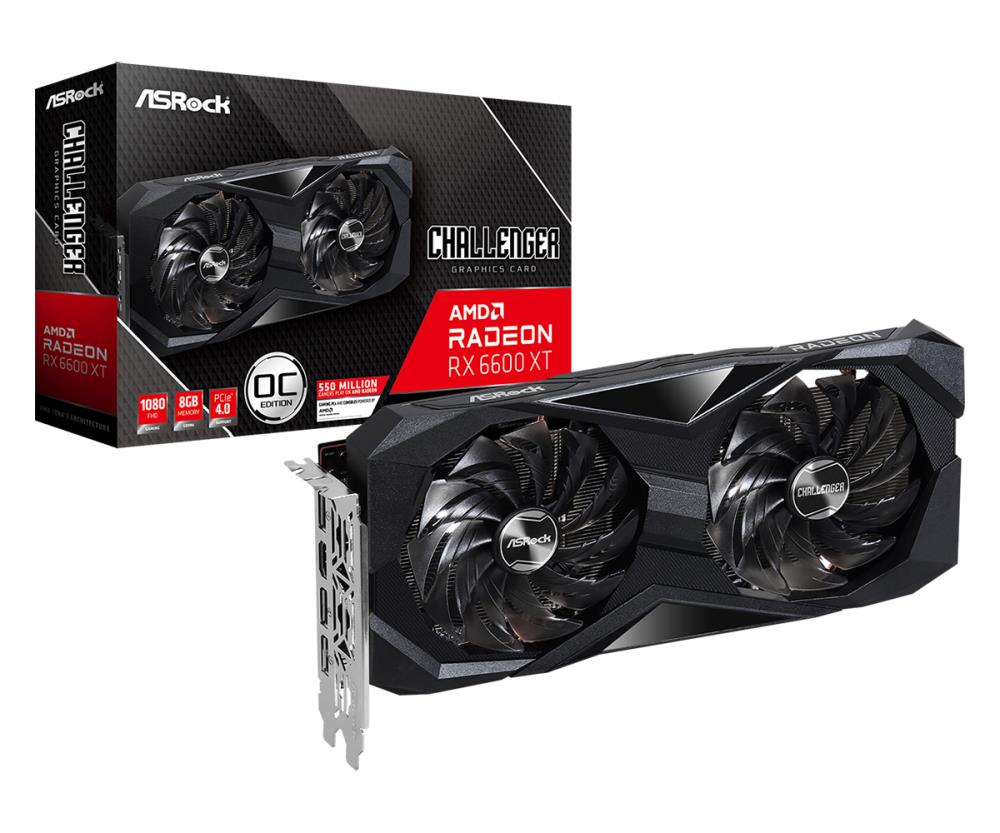 Graphics Card | ASROCK | AMD Radeon RX 6600 XT | 8 GB | 128 bit | PCIE 4.0 16x | GDDR6 | GPU 2000 MHz | Dual Slot Fansink | 1xHDMI | 3xDisplayPort | RX6600CLD8G