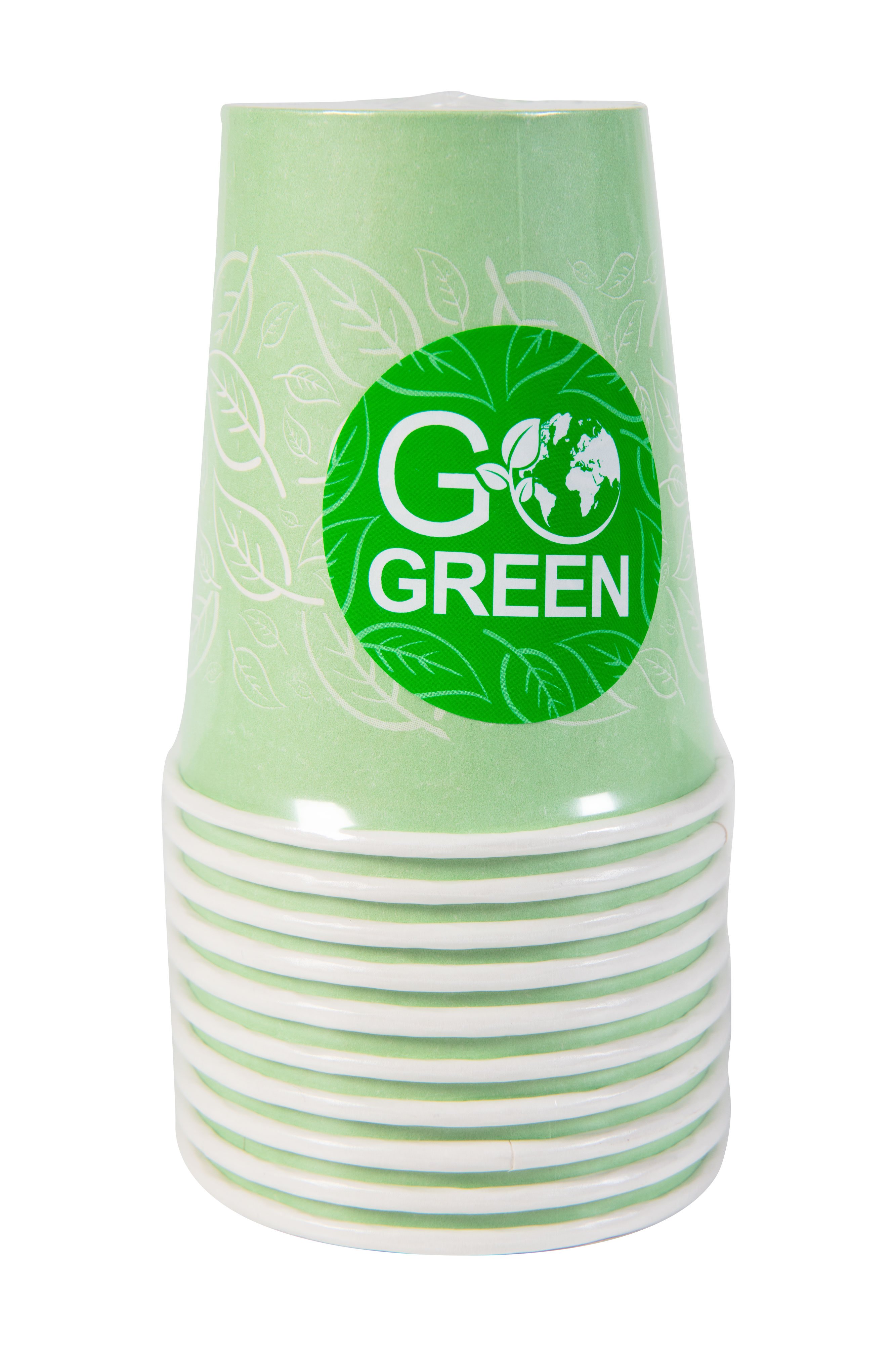 Go Green Paper Cups 350ml 10pcs