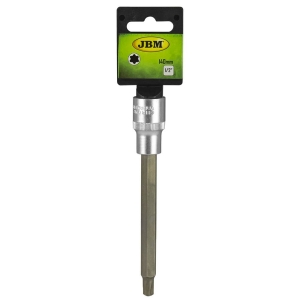 1 / 2" PADRUNOTSIK PIKK TORX TX T40. 140MM SATIN CR-VAN. RIPUTUSPAKEND JBM