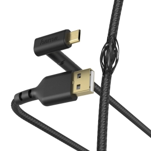 Hama 00187215 Stand Charging/Data Cable, Micro-USB 1.5m black