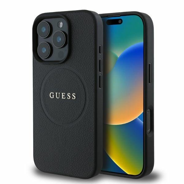 Guess GUHMP16XPGHSMMK Rear Cover for iPhone 16 Pro Max