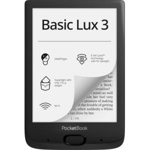 READER INK 6" 8GB BASIC LUX 3/BLACK PB617-P-WW POCKET BOOK