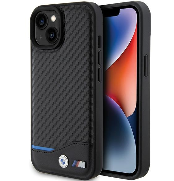 BMW PU Carbon Case for Apple iPhone 15 Plus