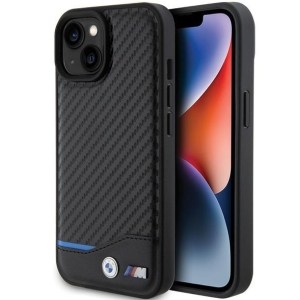 BMW PU Carbon Case Защитный Чехол для Apple iPhone 15 Plus