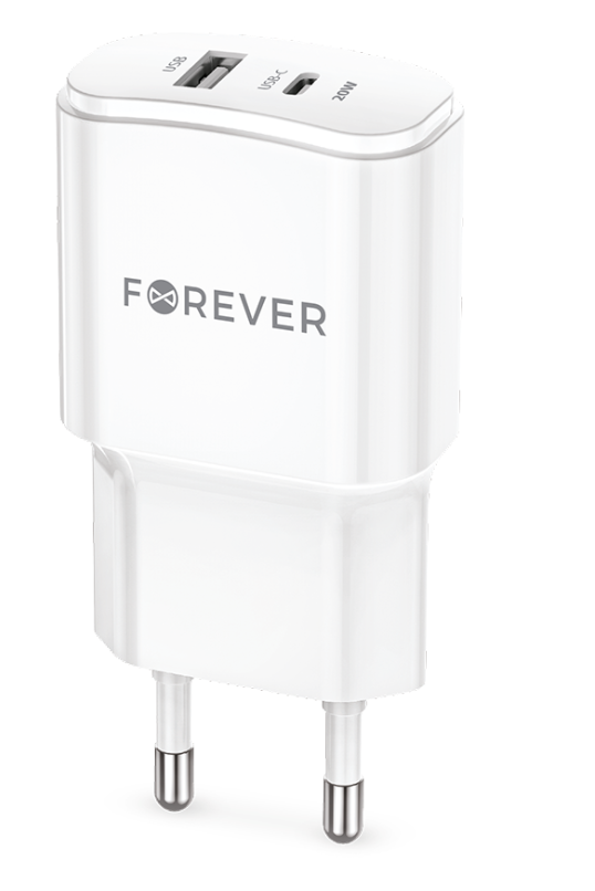 Forever TC-01-20AC Адаптер PD / QC / USB-C / 1USB / 20W