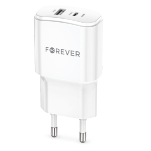 Forever TC-01-20AC Charger PD / QC / USB-C / 1USB / 20W