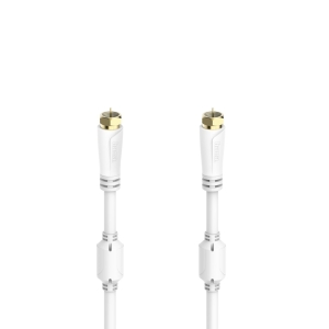 Hama 00205251 SAT Connection Cable, F-Plug - F-Plug, Gold-Plated 1.5m 100dB