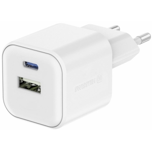 Swissten Travel Charger 12W USB-C / USB-A