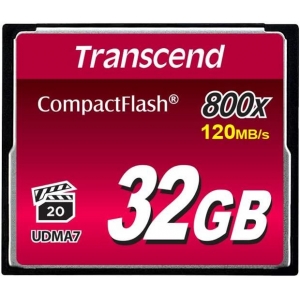 MEMORY COMPACT FLASH 32GB/800X TS32GCF800 TRANSCEND