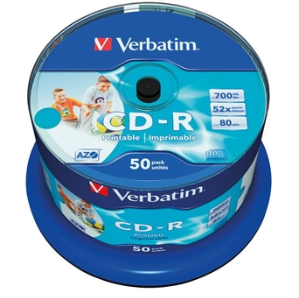 Verbatim CD-R Recordable Disks 50pcs