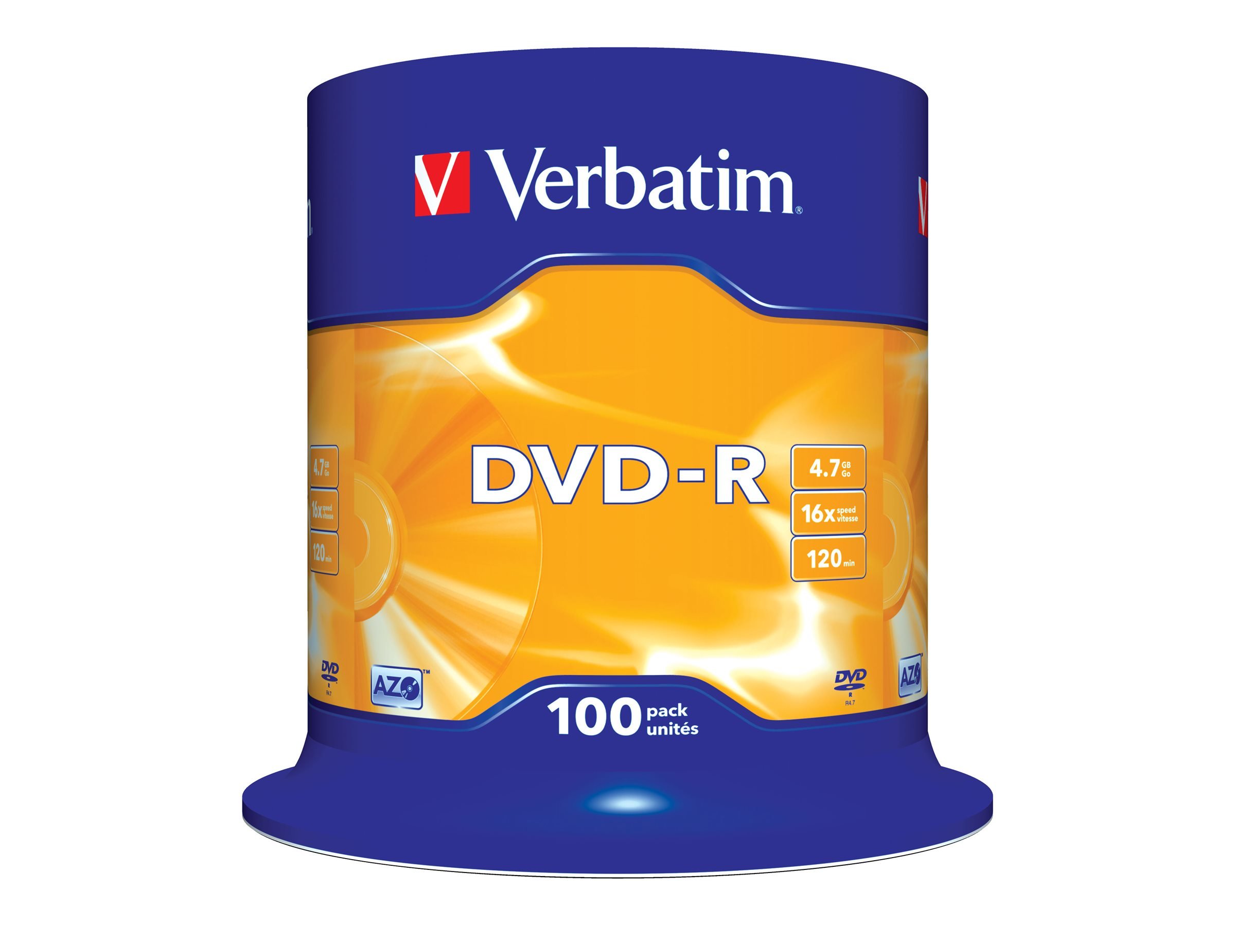 Verbatim DVD-R Recordable Disks 100pcs