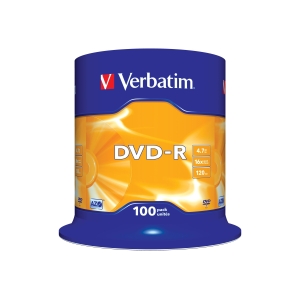 Verbatim DVD-R Recordable Disks 100pcs