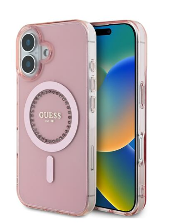 Guess IML Rhinestones MagSafe Case Защитный Чехол для Apple iPhone 16