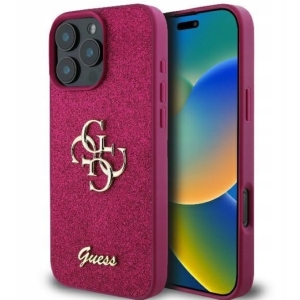 Guess Fixed Glitter Big 4G Case for Apple iPhone 16 Pro Max