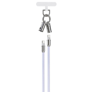 Devia 2in1 Lanyard 60W USB-C - USB-C Кабель 1.2m