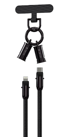 Devia 2in1 Lanyard 27W USB-C - Lightning Cable 1.2m