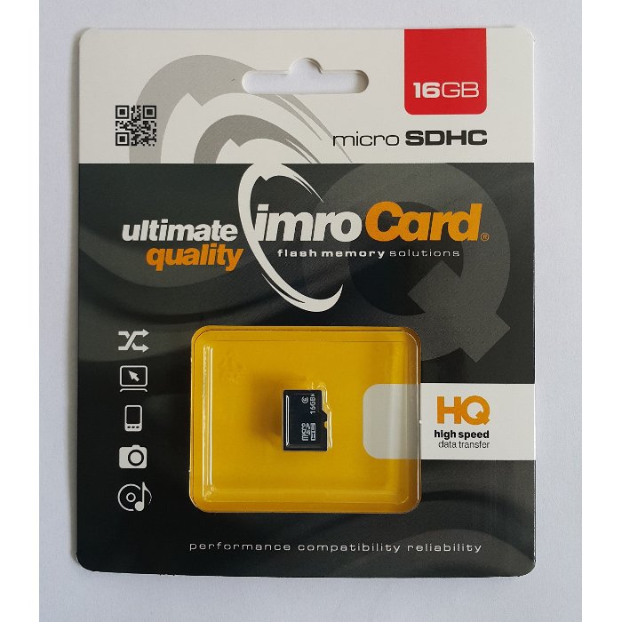 Imro Memory Card microSDHC 16GB / cl. 6