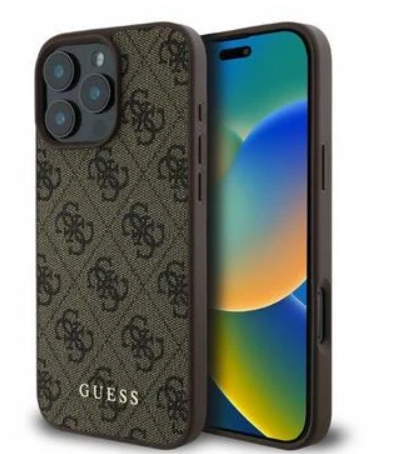 Guess GUHCP16LG4GFBR Чехол для Apple iPhone 16 Pro