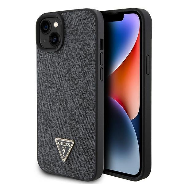 Guess Leather 4G Diamond Triangle Back Case Защитный Чехол для Apple iPhone 15