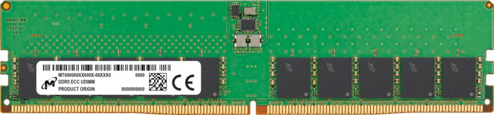 Server Memory Module | MICRON | DDR5 | 32GB | UDIMM/ECC | 4800 MHz | CL 40 | 1.1 V | MTC20C2085S1EC48BA1R