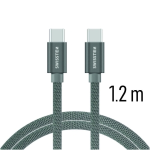 Swissten Textile Fast Charge 3A USB-C / USB-C Кабель для передачи данных и зарядки 1.2m