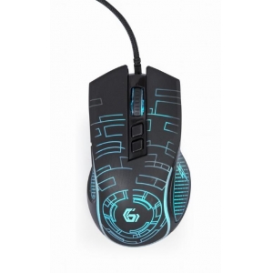 MOUSE USB OPTICAL GAMING/BLACK MUSG-RGB-01 GEMBIRD