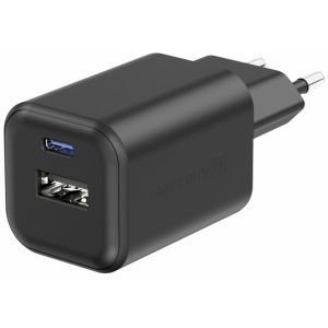 Swissten Travel Charger GaN USB-C / PD USB-A / 18W QC / 45W