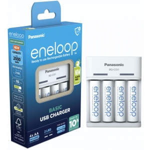 Panasonic eneloop laadija BQ-CC61 + 4x2200mAh