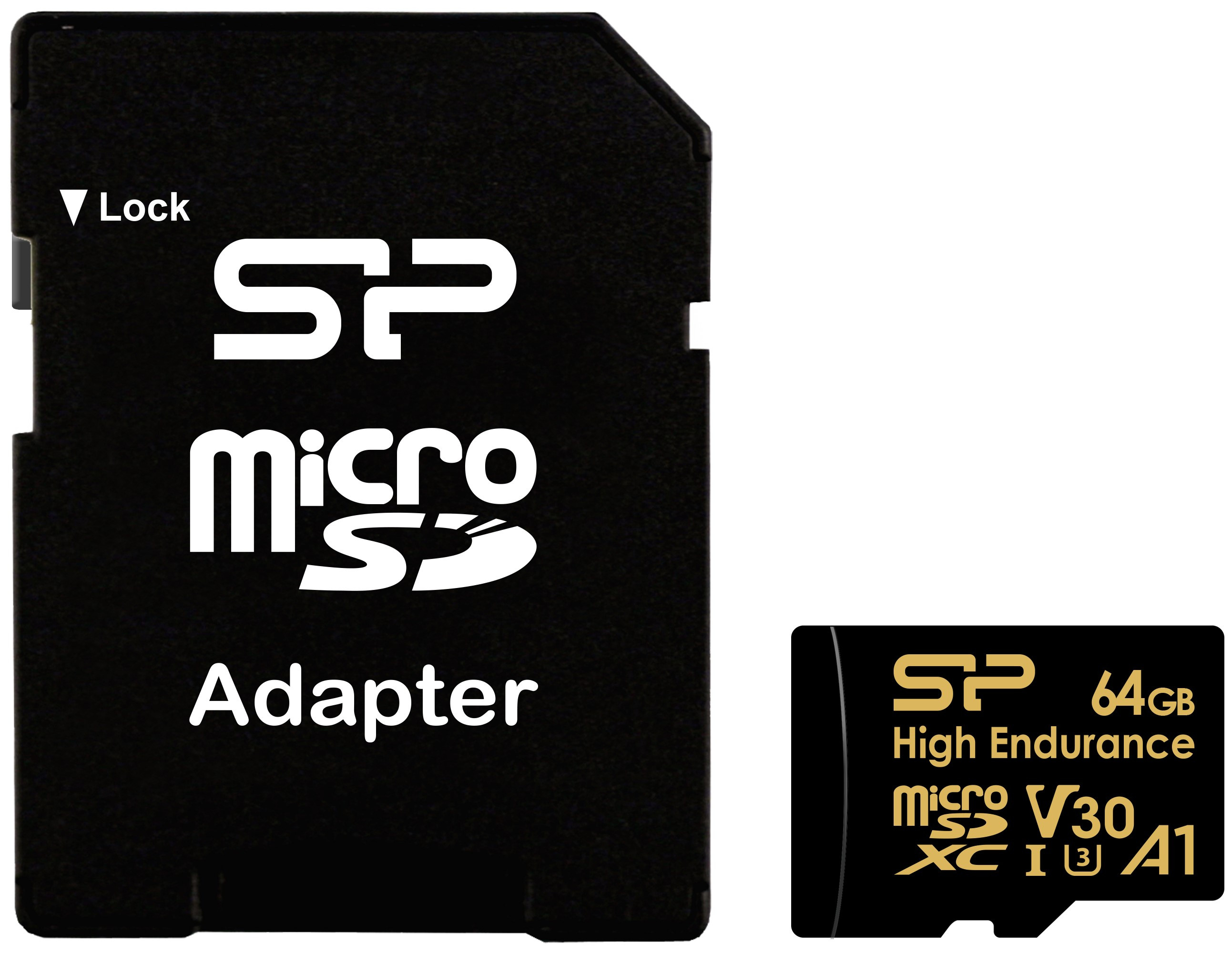 Silicon Power mälukaart microSDXC 64GB High Endurance + adapter