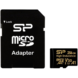 Silicon Power mälukaart microSDXC 256GB High Endurance + adapter