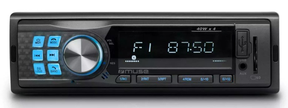 Muse M-195 Car Radio with Bluetooth 4x 40W