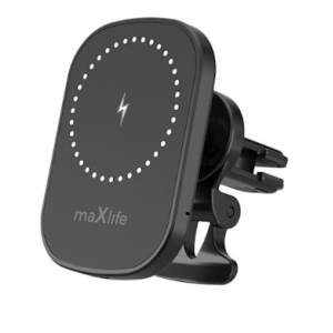 Maxlife MXCH-16 Magnetic Car Holder + Wireless Charging 15W