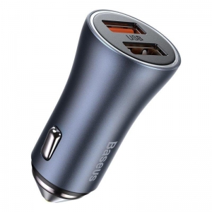 MOBILE CHARGER CAR 40W/DARK GRAY CCJD-A0G BASEUS