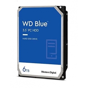 HDD | WESTERN DIGITAL | Blue | 6TB | SATA | 256 MB | 5400 rpm | 3,5" | WD60EZAX