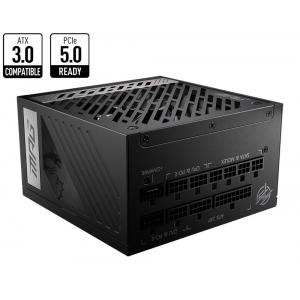 Power Supply | MSI | 1000 Watts | Efficiency 80 PLUS GOLD | PFC Active | MPGA1000GPCIE5