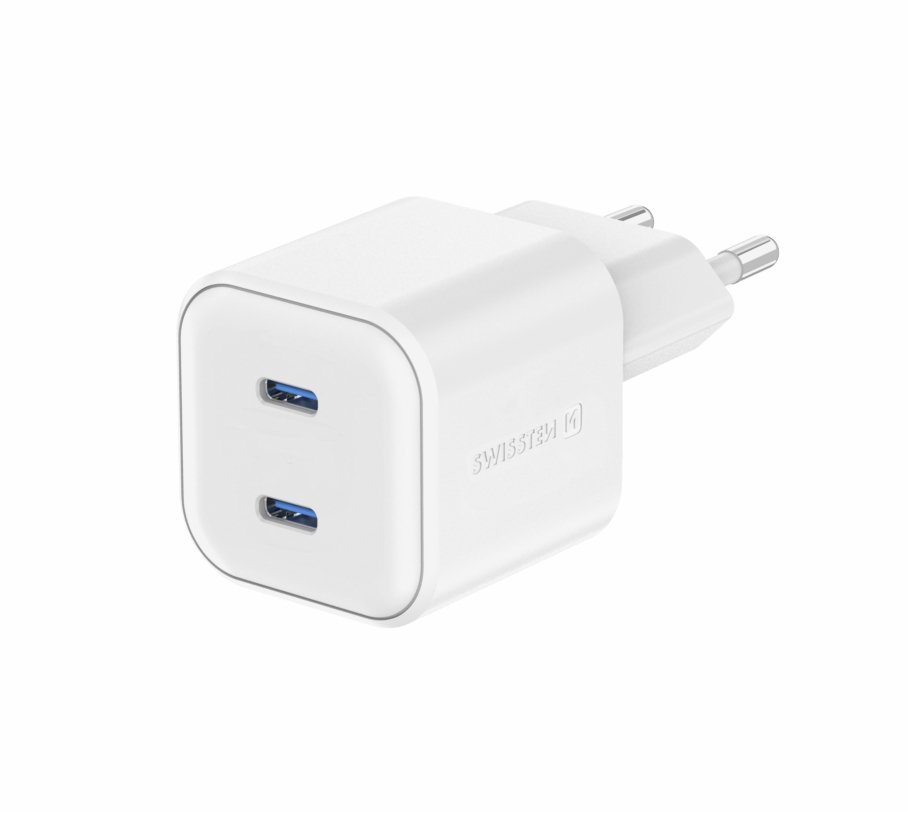 Swissten GaN PD 2x USB-C Travel Charger 20W