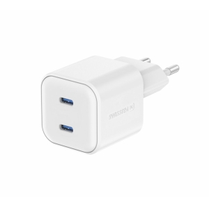 Swissten GaN PD 2x USB-C Travel Charger 20W