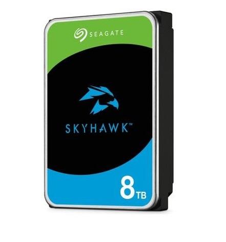 HDD | SEAGATE | SkyHawk | 8TB | SATA | 256 MB | 5400 rpm | Discs/Heads 4/8 | 3,5" | ST8000VX010