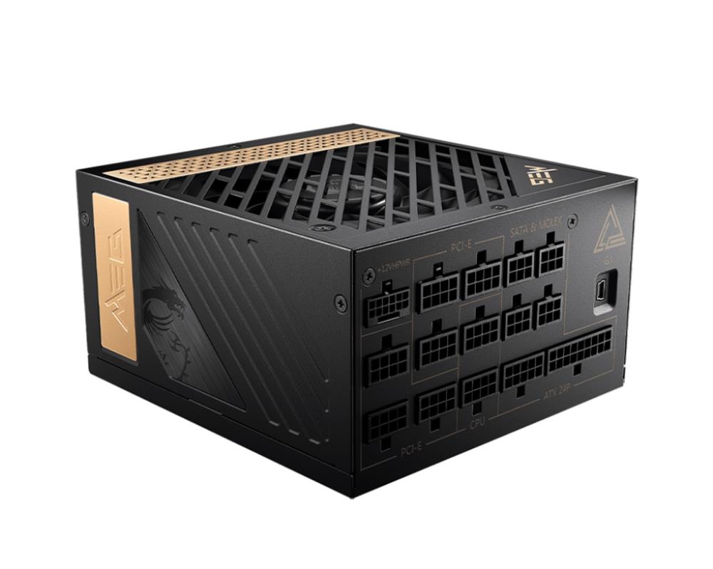 Power Supply | MSI | 1300 Watts | Efficiency 80 PLUS PLATINIUM | PFC Active | MEGAI1300PPCIE5