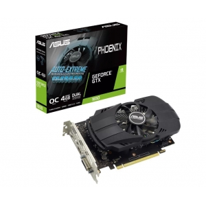 Graphics Card | ASUS | NVIDIA GeForce GTX 1650 | 4 GB | GDDR6 | 128 bit | PCIE 3.0 16x | Dual Slot Fansink | 1xDVI-D | 1xHDMI | 1xDisplayPort | PH-GTX1650-O4GD6-P-EVO