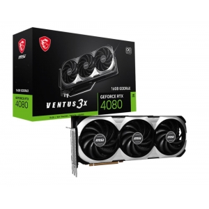 Graphics Card | MSI | NVIDIA GeForce RTX 4080 | 16 GB | GDDR6X | 256 bit | PCIE 4.0 16x | 1xHDMI | 3xDisplayPort | RTX408016GBVENTUS3XOC