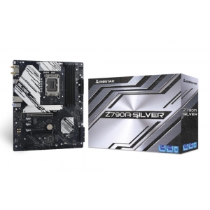 Mainboard | BIOSTAR | Intel Z790 | LGA1700 | ATX | Memory DDR5 | Memory slots 4 | 2xPCI-Express 3.0 1x | 1xPCI-Express 4.0 16x | 1xPCI-Express 5.0 16x | 3xM.2 | 1xHDMI | 1xDisplayPort | 2xUSB 2.0 | 5xUSB 3.2 | 1xUSB-C | 1xRJ45 | 3xAudio port | Z790A-SILVE
