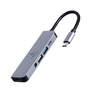I/O ADAPTER USB-C TO HDMI/USB3/5IN1 A-CM-COMBO5-02 GEMBIRD