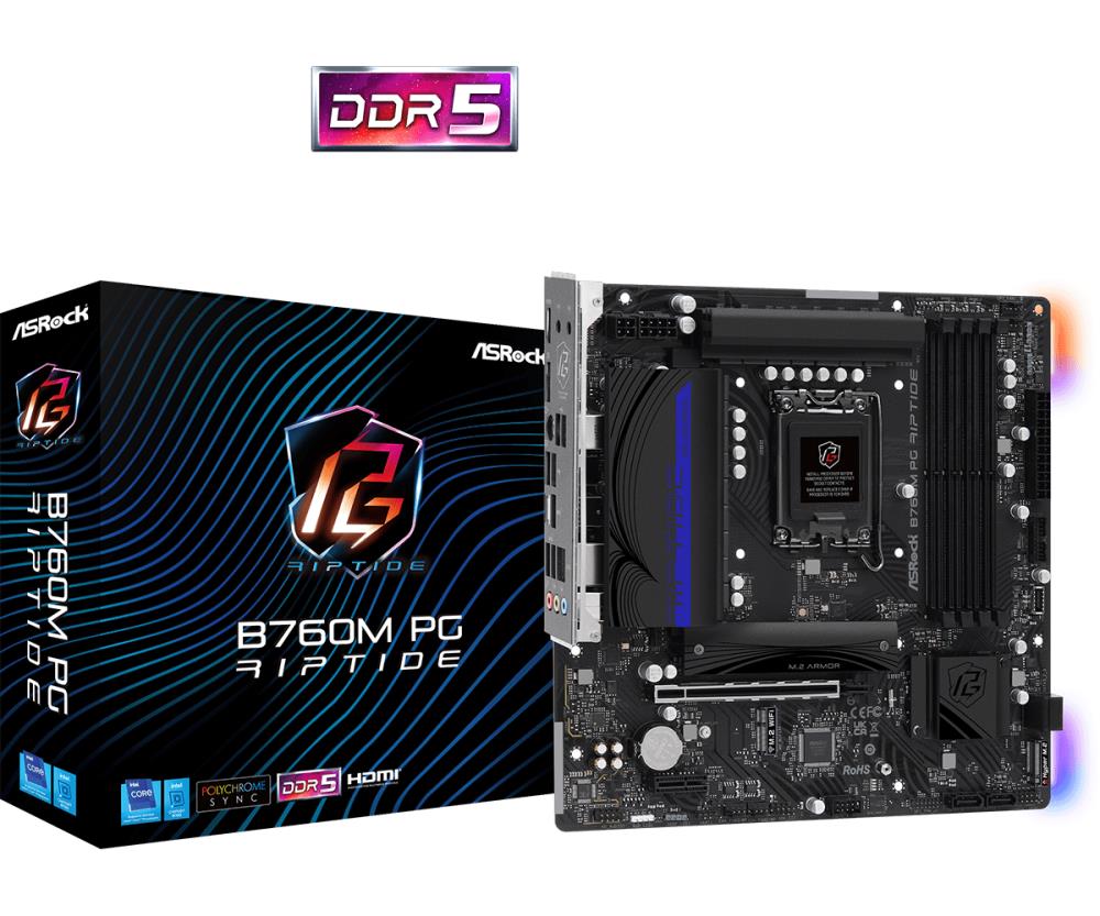 MB B760 S1700 MATX/B760M PG RIPTIDE ASROCK