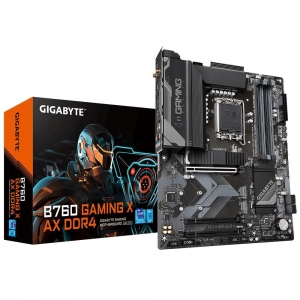 Mainboard | GIGABYTE | Intel B760 Express | LGA1700 | ATX | Memory DDR4 | Memory slots 4 | 2xPCI-Express 3.0 16x | 1xPCI-Express 4.0 16x | 3xM.2 | 1xHDMI | 1xDisplayPort | 5xUSB 2.0 | 3xUSB 3.0 | 1xRJ45 | 6xAudio port | B760GAMINGXAXDDR41.2