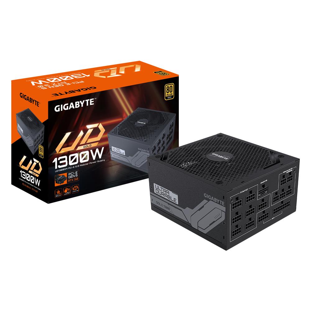 Power Supply | GIGABYTE | 1300 Watts | Efficiency 80 PLUS GOLD | PFC Active | MTBF 100000 hours | GP-UD1300GMPG5